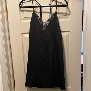 Black Lace Slip Dress